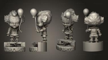 Figurines of people Pennywise Chibi 3d model