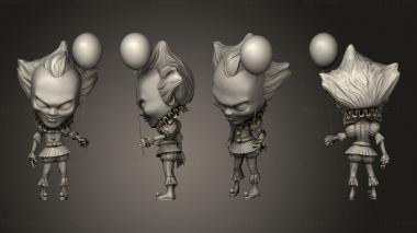 Figurines of people Pennywise Chibi 3d model