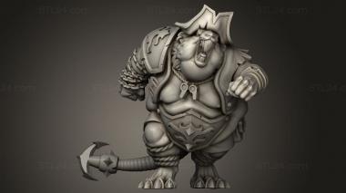Figurines of people Pi Rats Staff Pi Rats Fat Rat 3d model