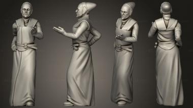 Figurines of people Pilgrims citizen 3d model