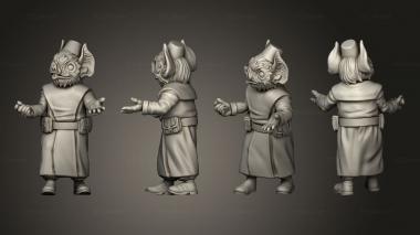 Figurines of people Pilgrims pilgrim 3d model