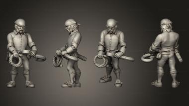 Figurines of people Pirate Boatswain 3d model