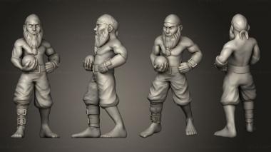 Figurines of people Pirate Human Crewman 3d model