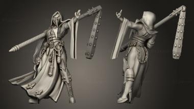 Figurines of people Plague City Troops Nuns 3d model