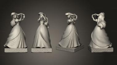 Figurines of people Princess Passion Ariel and Disney Frozen Queen Elsa 3d model