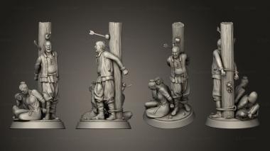 Figurines of people Prisoners 3d model