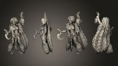 Figurines of people pt Kairn huntress 3d model