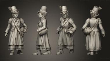 Figurines of people Warsaw Cantiniere 3d model
