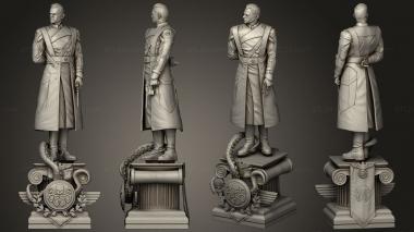 Figurines of people Red Skull Statue and Hugo 3d model