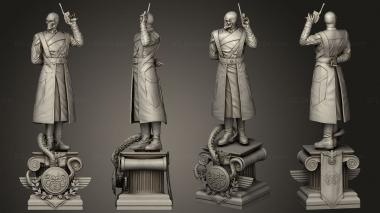 Figurines of people Red Skull Statue and Hugo 3d model