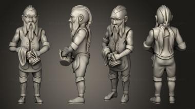 Figurines of people Villagers Driver Rudlog 3d model