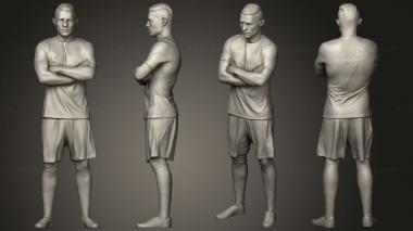 Figurines of people ronaldo 3d model