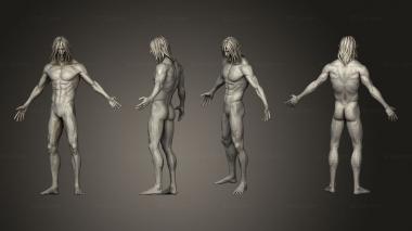 Figurines of people Kyojin Attack on Titan posing 3d model