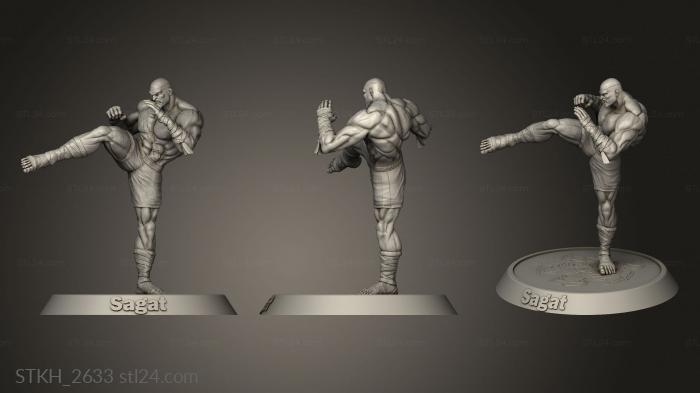 Figurines of people (Sagat, STKH_2633) 3D models for cnc