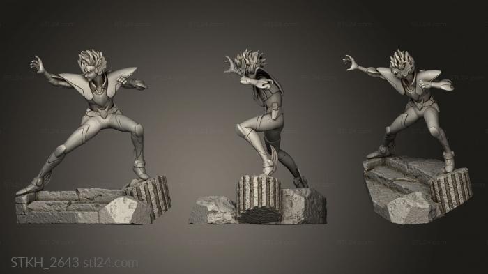 Figurines of people (Saint Seiya Combo SBG pegase, STKH_2643) 3D models for cnc