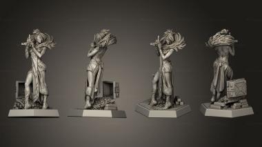 Figurines of people Sakura 3d model
