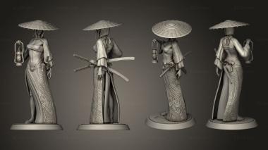 Figurines of people Samurai Female Explorer 3d model