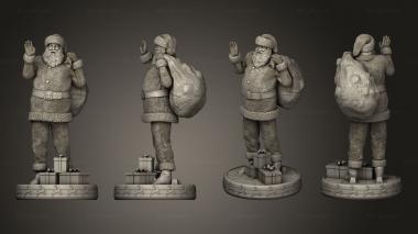 Figurines of people Santa Claus 3d model