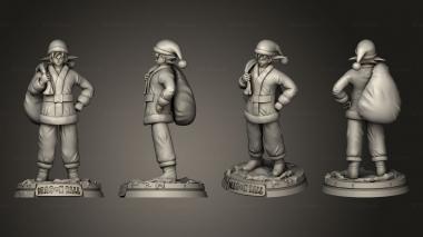 Figurines of people Santa Goku Dragon Ball Bag 3d model