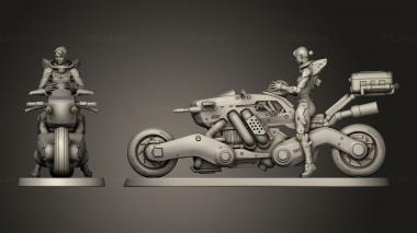 Figurines of people Sci Fi Rider 3d model