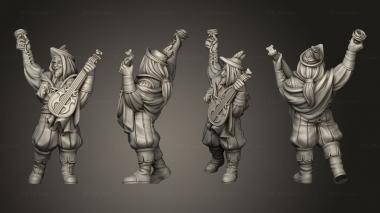 Figurines of people Vae Victus BARD HUMAN 3d model