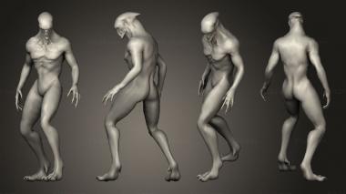 Figurines of people Sewers Monster 3d model