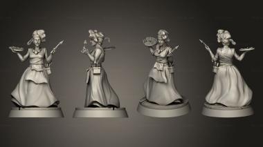 Figurines of people Merchant Painter Female 3d model
