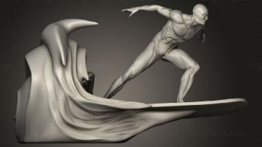 Figurines of people Silver Surfer NIKKO INDUSTRIES 3d model