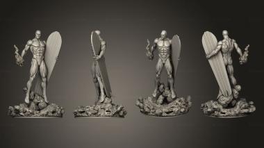 Figurines of people Silver Surfer the arrival other 3d model