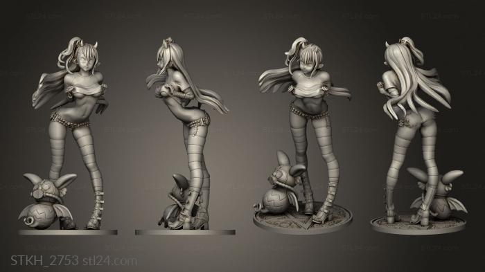 Figurines of people (pink leviathan behemoth, STKH_2753) 3D models for cnc