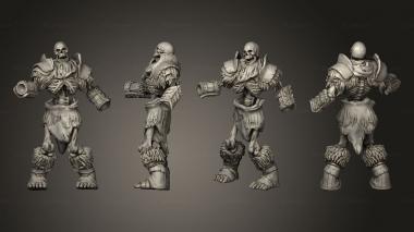 Figurines of people Skeleton Lieutenant the Pale Guard  SUP 3d model