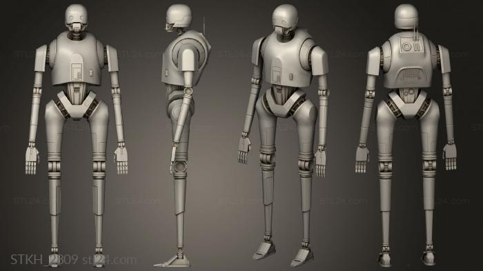 Figurines of people (Star Wars Robot, STKH_2809) 3D models for cnc