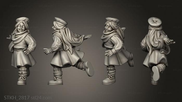 Figurines of people (STARTER TZ RUNNING CHILD, STKH_2817) 3D models for cnc