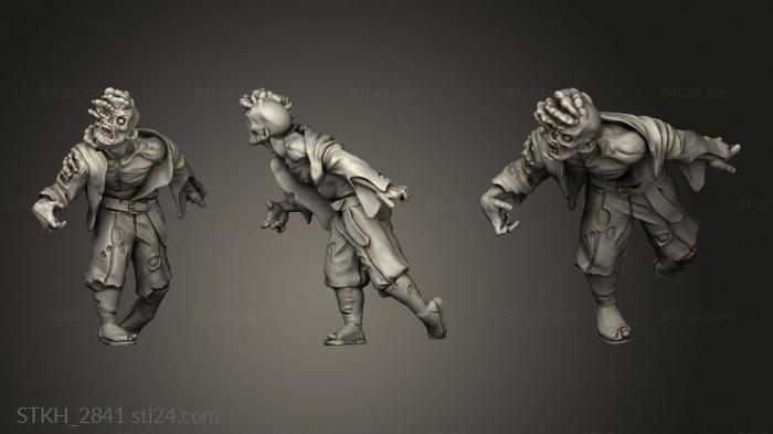 Figurines of people (Swamp Shroom Zombies Zombie, STKH_2841) 3D models for cnc
