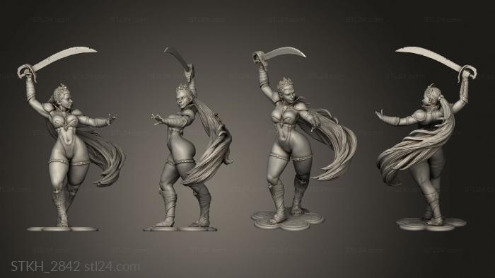 Figurines of people (Sword Dancer NSFW, STKH_2842) 3D models for cnc