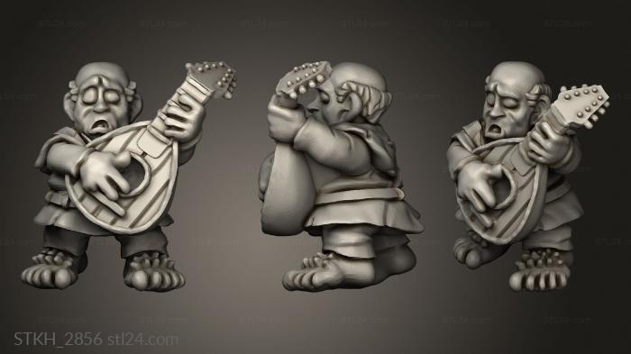 Figurines of people (tenacious halfling bards dnd jacquesir bard, STKH_2856) 3D models for cnc