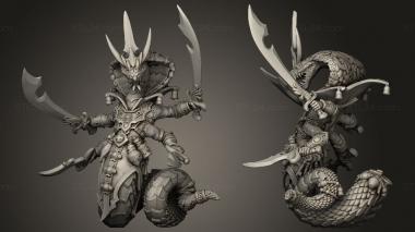 Figurines of people Tessys Wind Swords 3d model