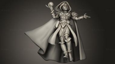 Figurines of people TITANS ADVENTURES Female Mage 3d model