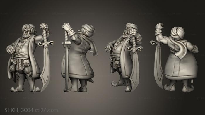 Figurines of people (Trapper and mount, STKH_3004) 3D models for cnc