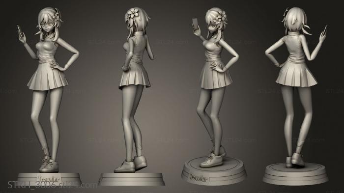 Figurines of people (Traveler Genshin Impact Back, STKH_3006) 3D models for cnc