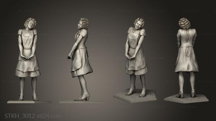 Figurines of people (turma chaves Dona Florina pasta, STKH_3012) 3D models for cnc