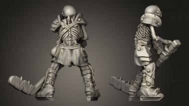 Figurines of people Undead Hockey Ho Center 3d model