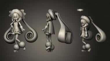 Figurines of people and Sakura WIP Nenka Va 3d model