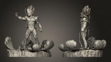 Figurines of people vegeta vs buu Separado 3d model