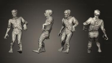 Figurines of people Red Walker 3d model