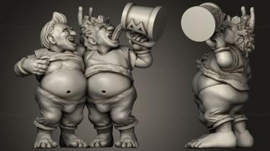 Figurines of people Warhammer 3d model