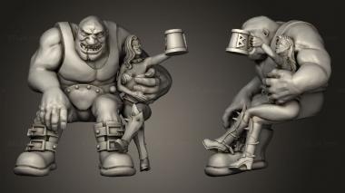 Figurines of people Warhammer 3d model