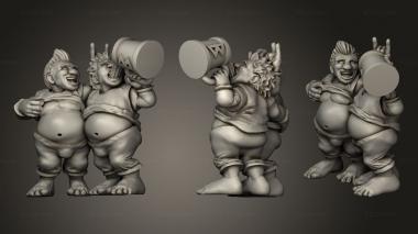 Figurines of people Warhammer 3d model