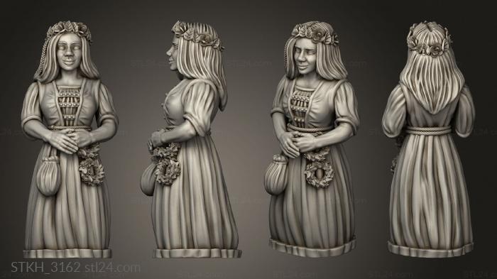 Figurines of people (Wedding Bride, STKH_3162) 3D models for cnc