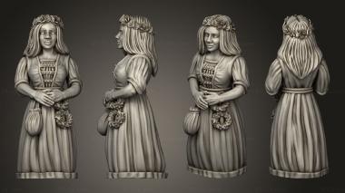 Figurines of people Wedding Bride 3d model